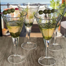 Leadingware V Shaped Unbreakable Plastic Wine Glasses, 14Oz (Set of 4) - Clear by HouseOfZazla