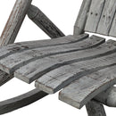 Durable Wooden Porch Rocker, Fir Log Rocking Chair by HouseOfZazla