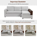 Sectional Sofa Upholstered Sofa Couch With Reversible Armrests For Living Room by HouseOfZazla