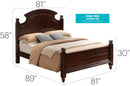 Bed Hand Carved Traditional by HouseOfZazla
