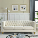 Modern Sofa With Button Tufting, Upholstered Couch For Living Room by HouseOfZazla