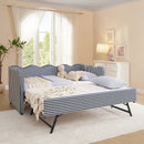 Gingham Daybed With USB Charging Port, Wave-Shaped Design by Unique Piece Furniture