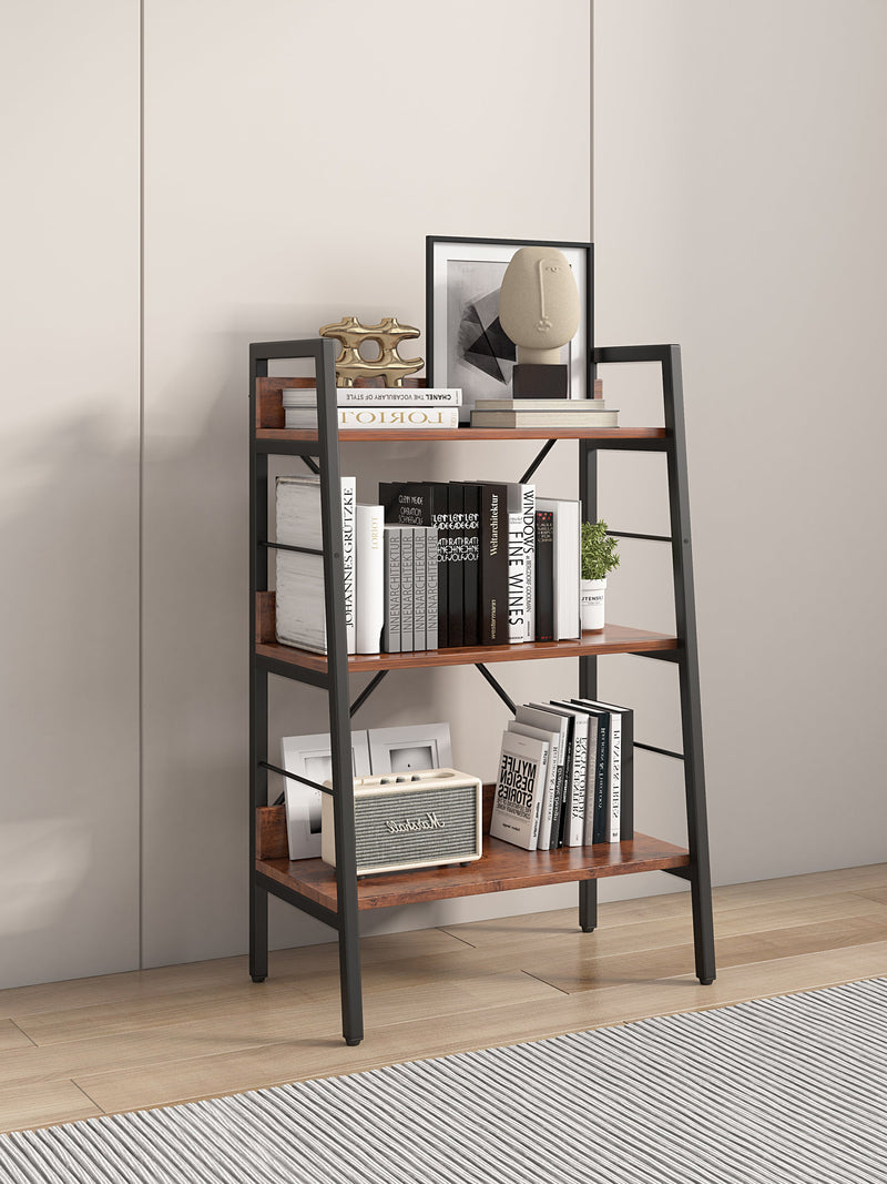 3 LAYER DISPLAY Bookshelf H Ladder Shelf Storage Shelves Rack Shelf Unit METAL FRAME, Tigger, 1 pc per carton