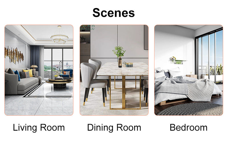 A modern minimalist style white marble patterned coffee table with golden metal legs. Computer desk. Game table. Tea table. CT-XX