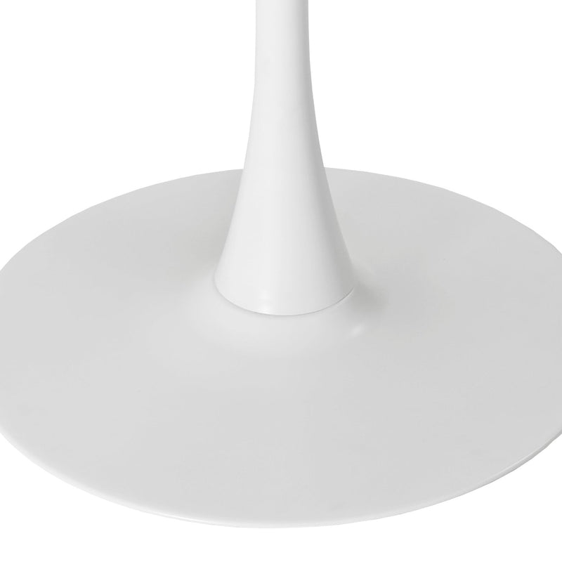 47.24"Modern Round Dining Table,Four Patchwork Tabletops with White Color Solid Wood Grain Table Top,Metal Base Dining Table, End Table Leisure Coffee Table