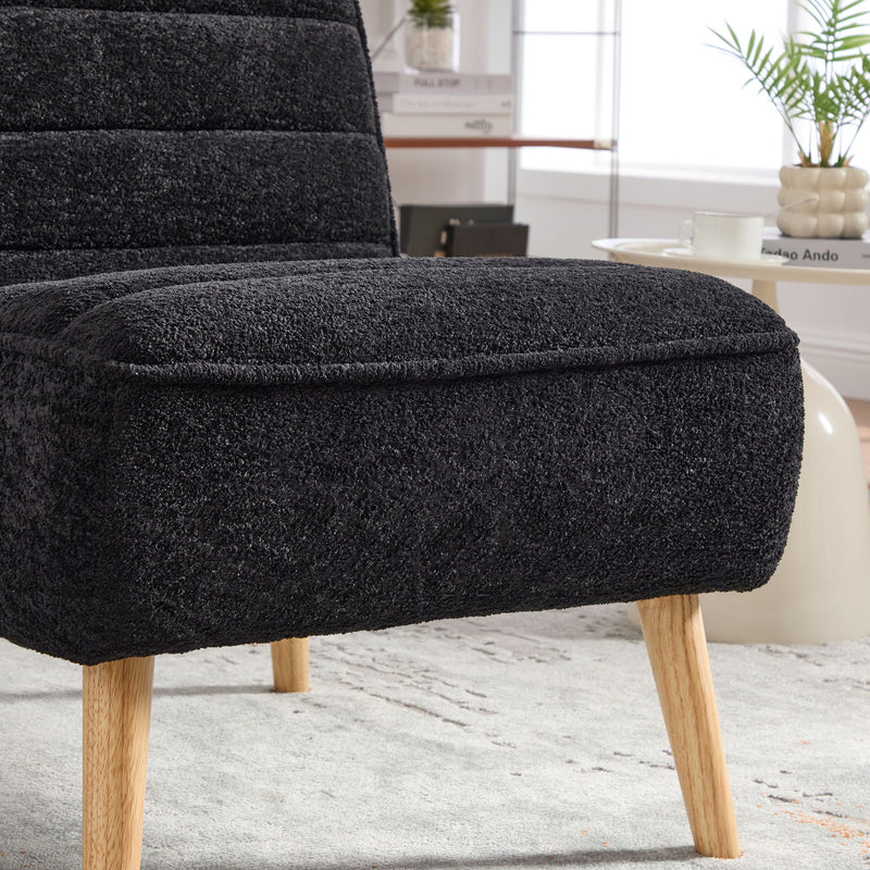 Upholstered Armless Accent Chair, photo 14 of 15