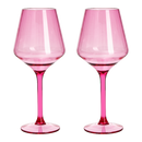 Floating Wine Glasses for Pool - Set of 2-15 OZ Shatterproof Poolside Wine Glasses, Tritan Plastic Reusable Stemware, Beach Outdoor Cocktail, Wine, Champagne, Water Glassware - Spring Summer (Green)