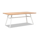 Maiden - 6 Seater Patio Dining Table - Natural Teak by HouseOfZazla