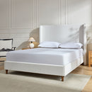 Harper - Tall Headboard Upholstered Bed / High Headboard / Elegant Simplicity / No Box Spring Needed by Unique Piece Furniture