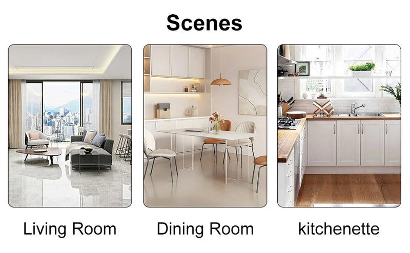 A modern minimalist circular dining table with a diameter of 40 inches, a 0.3 inch thick imitation marble pattern tabletop and black metal legs 40 'x 40' x 30 'DT-1164