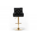 Adjustable Swivel Bar Stool With Nailhead Trim (Set of 2) by HouseOfZazla