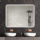 28" Bathroom Mirror With LED Lights Front And Backlit, Anti-Fog Lighted Vanity Mirrors For Wall Mounted And 5 Level Dimmable, Horizontal / Vertical - Clear by HouseOfZazla