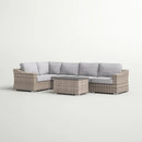 Stylish Sofa Seating Group With Cushions Perfect For Outdoor Gatherings by HouseOfZazla