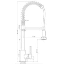 Modern Single Handle Spring High Arc Kitchen Faucet With Water Filter System by HouseOfZazla