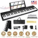 61Keys Foldable Electronic Piano Keyboard With Micro Audio Sustain Pedal Music Stand Storage Bag Portable Wireless MiDi Connection Keyboard For Beginn