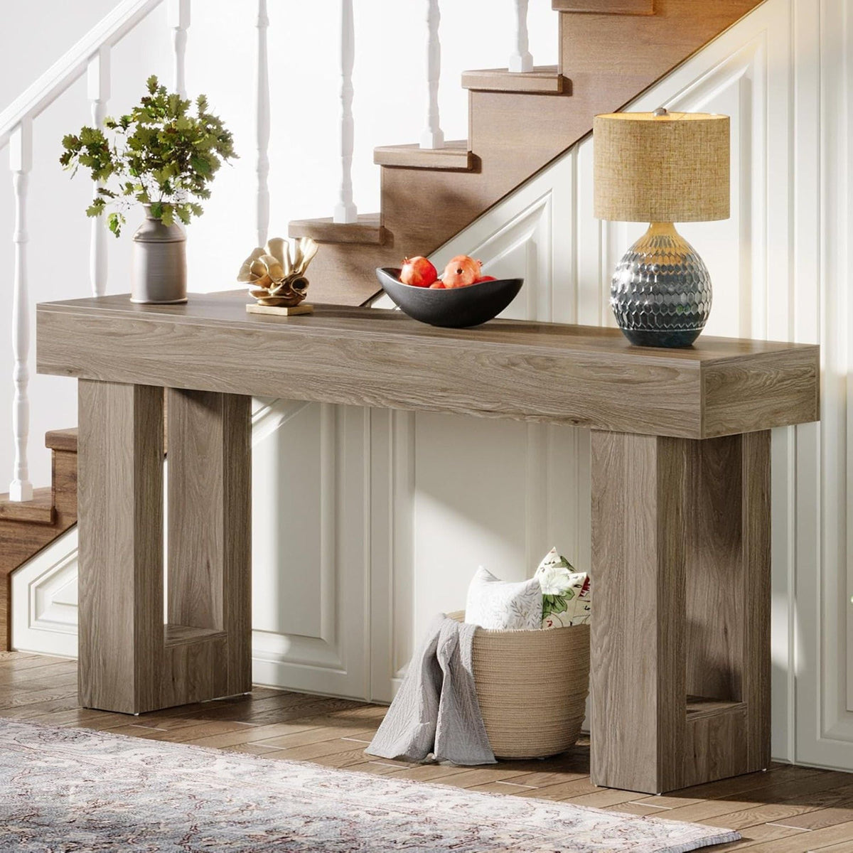 Console Table, Extra Long Narrow Sofa Table for Living Hallway, photo 11 of 12
