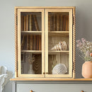 Turned Wood Frame Wall Cabinet by Decor Steals