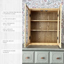 Turned Wood Frame Wall Cabinet by Decor Steals