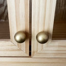 Turned Wood Frame Wall Cabinet by Decor Steals