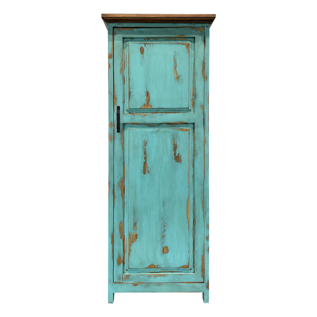 Large Rustic Cabinet for storage in Oldie Turquoise, photo 6 of 9