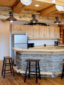 Rustic Industrial Farmhouse Ceiling Light | 7" Metal Flush Mount
