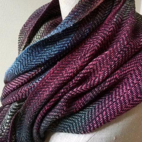 Cabito Wool Color Pool Woven Scarf Pattern