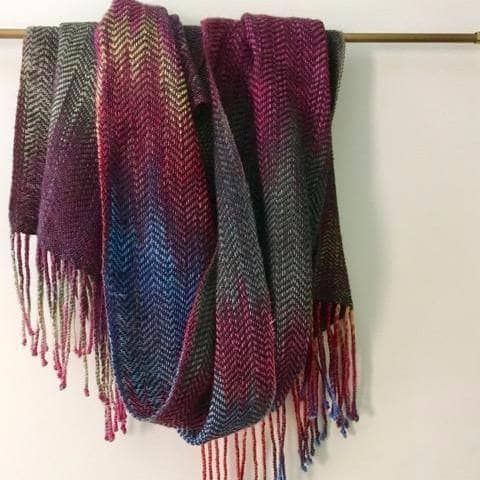 Cabito Wool Color Pool Woven Scarf Pattern