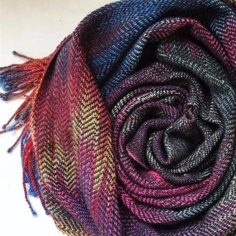 Cabito Wool Color Pool Woven Scarf Pattern