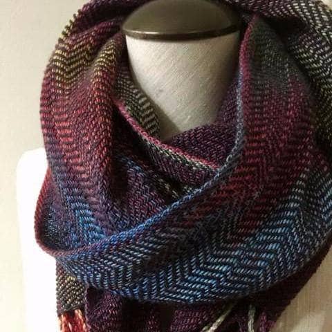 Cabito Wool Color Pool Woven Scarf Pattern