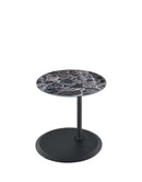 Orbit - 15.5" End Table With Height Adjustable Marble Textured Top by HouseOfZazla