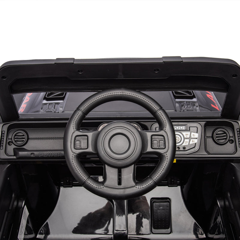 24V Ride On Large PickUp Truck car for Kids,ride On 4WD Toys with Remote Control,Parents Can Assist in Driving,Bluetooth music version,Pickup truck design with spacious storage in the rear.