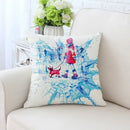 Cactus hand painting decorative pillowcase for living room sofa by Decorbites
