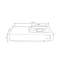 Propane Gas Fire Pit Table, 50000 Btu, Rectangular For Outside - Light Gray