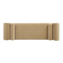 Mason 60.5' Arched Arm Bench with Bolster Pillows