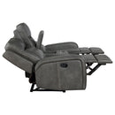 Forrest - 2 Piece Motion Reclining Sofa Set - Gray by HouseOfZazla