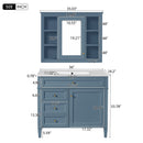 36'' Bathroom Vanity with Medicine Cabinet