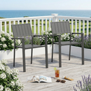 Modern Outdoor Indoor Metal Side Chair - Set of 2 by HouseOfZazla
