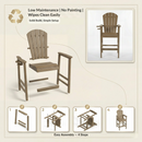 HDPE Bar Height Adirondack Chair with Cup Holder by HouseOfZazla