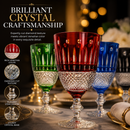 Crystal Italian Multicolor Design Cups -Set of 4
