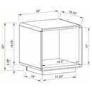 Fletcher - 2 Piece Coffee And End Table Set - Gloss White by HouseOfZazla