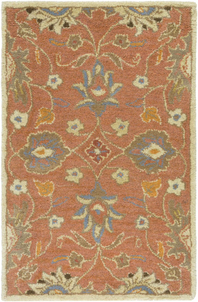 Conesus Burnt Orange 1112 Wool Area Rug