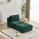 Single Chaise Longue With Movable Ottoman For Living Room by HouseOfZazla