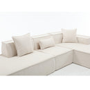 Walker Edison | Minimalist Terry Modular Couch with Right L-shaped Sectional
