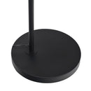 Seoul - Floor Lamp With Rotary Switch Wood Table Base - Black / White by HouseOfZazla