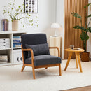 Accent Arm Chair With Pillow Upholstered by HouseOfZazla