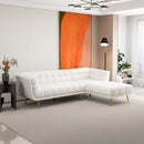 Addison - L Shape Sectional Sofa Tufted by HouseOfZazla
