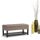 Saxon - Upholstered Transitional Storage Ottoman Bench by Unique Piece Furniture