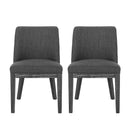 Modern Dining Chair With Durable Fabric Upholstery And Sturdy Wooden Frame (Set of 2) by HouseOfZazla