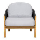Grotta Outdoor Wood Club Chair