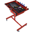 Adjustable Tear Down Work Table With Drawer For Garages, Repair Shops, And Diy, Portable, (4) 2.5" Swivel Casters, 220 Pound Capacity, Rubber Corners, Heavy Duty Steel by HouseOfZazla